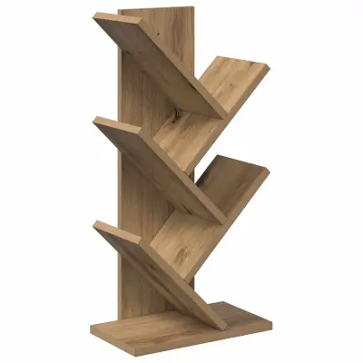 vidaXL Polica za knjige v obliki drevesa 4-tierska 30 x 18 x 60 cm
