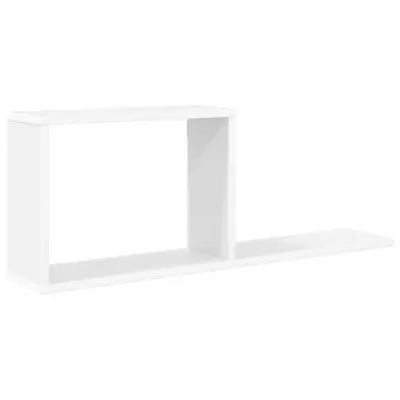 vidaXL Lebdeče police Bela 80 x 15 x 30 cm Inženirski les