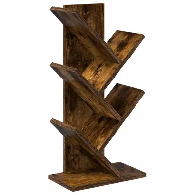 vidaXL Polica za knjige v obliki drevesa 4-nivojska 30 x 18 x 60 cm