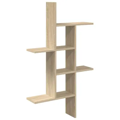 vidaXL Stenska polica Sonoma hrast 61 x 15 x 102 cm Inženirski les