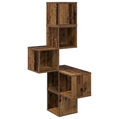 vidaXL Polica za vogal na steni Star les 48 x 48 x 120 cm