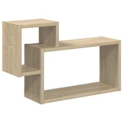 vidaXL Stenska polica Montaža za steno Sonoma hrast 55 x 15 x 35 cm
