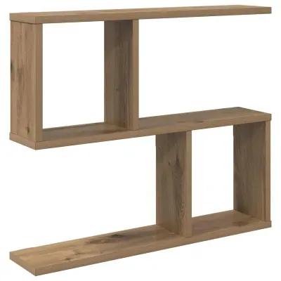 vidaXL Stenska polica Artisan hrast 60 x 12 x 50,5 cm Inženirski les