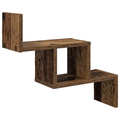 vidaXL Stenska polica Star les 48 x 15 x 42 cm Inženirski les