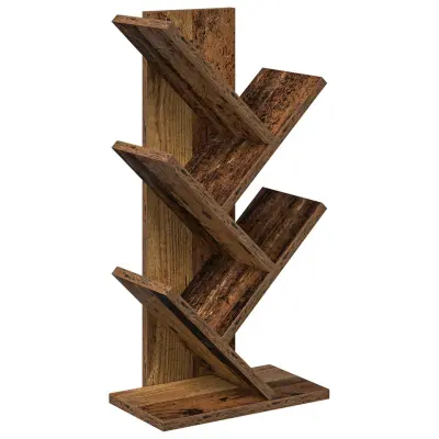 vidaXL Lesena polica za knjige 4-tierska 30 x 18 x 60 cm Star les