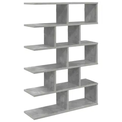 vidaXL Stenska polica Betonsko siva 70 x 20 x 100 cm Inženirski les