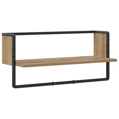 vidaXL Stenska polica Montaža za steno Artisan hrast 65 x 25 x 30 cm