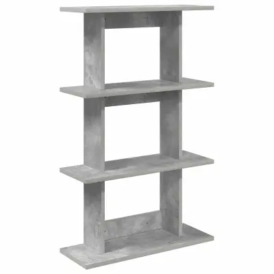 vidaXL Stenska polica Montaža za steno Betonsko siva 56 x 20 x 90 cm