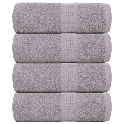 vidaXL Brisače za goste FROGN 4 kosi sive 30x50 cm 360 g/m²