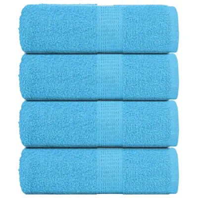 vidaXL Brisače za goste FROGN 4 kosi turkizne 30x50 cm 360 g/m²