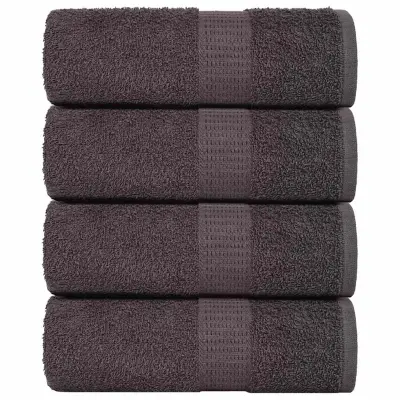 vidaXL Brisače za goste FROGN 4 kosi antracitne 30x50 cm 360 g/m²