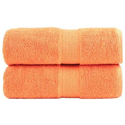 vidaXL Premium brisače za pranje SOLUND 2 kosa oranžne 30x30 cm 600 g/m²