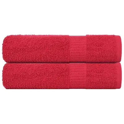 vidaXL Brisače za tuširanje FROGN 2 kosa rdeče 70x140 cm 360 g/m²