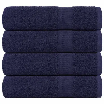 vidaXL Brisače za roke FROGN 4 kosi temno modre 50x100 cm 360 g/m²