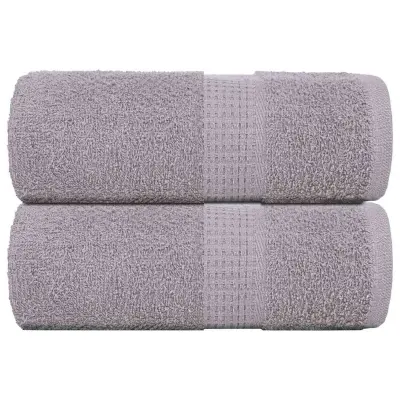 vidaXL Brisače za goste FROGN 2 kosa sive 30x50 cm 360 g/m²