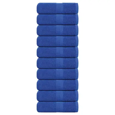vidaXL Brisače za goste FROGN 10 kosov modre 30x50 cm 360 g/m²