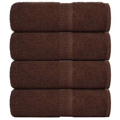 vidaXL Pralne brisače FROGN 4 kosi rjave 30x30 cm 360 g/m²
