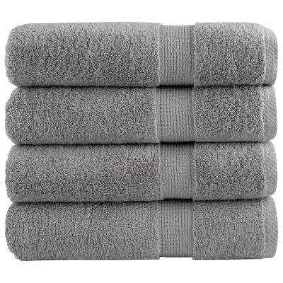 vidaXL Premium brisače za roke SOLUND 4 kosi sive 50x100 cm 600 g/m²