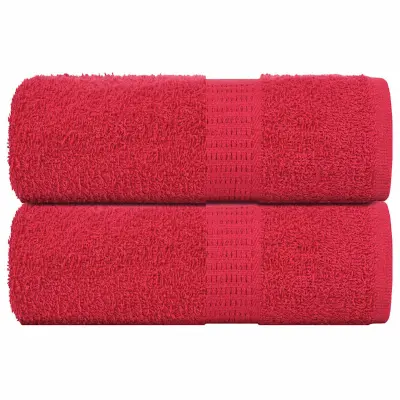 vidaXL Pralne brisače FROGN 2 kosa rdeče 30x30 cm 360 g/m²