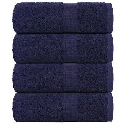 vidaXL Pralne brisače FROGN 4 kosi temno modre 30x30 cm 360 g/m²
