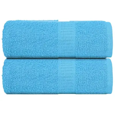 vidaXL Brisače za umivanje FROGN 2 kosa turkizne 30x30 cm 360 g/m²