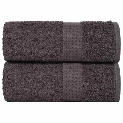 vidaXL Umivalne krpe FROGN 2 kosa antracitne 15x21 cm 360 g/m²