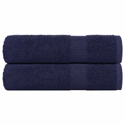vidaXL Brisače za roke FROGN 2 kosa temno modre 50x100 cm 360 g/m²
