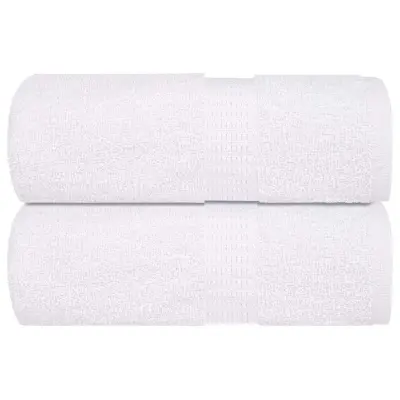 vidaXL Umivalne krpe FROGN 2 kosa bele 15x21 cm 360 g/m²