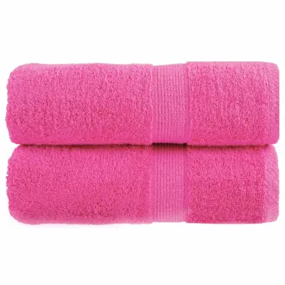 vidaXL Premium brisače za pranje SOLUND 2 kosa roza 30x30 cm 600 g/m²