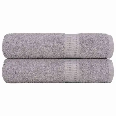 vidaXL Brisače za tuširanje FROGN 2 kosa sive 70x140 cm 360 g/m²