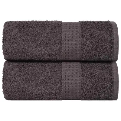 vidaXL Brisače za goste FROGN 2 kosa antracitne 30x50 cm 360 g/m²
