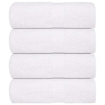 vidaXL Umivalne krpe FROGN 4 kosi bele 15x21 cm 360 g/m²