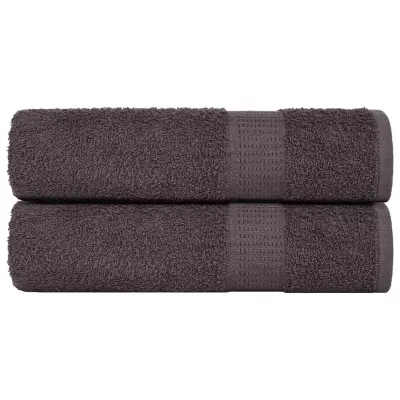 vidaXL Brisače za tuširanje FROGN 2 kosa antracitne 70x140 cm 360 g/m²