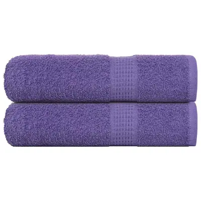 vidaXL Brisače za roke FROGN 2 kosa vijolične 50x100 cm 360 g/m²