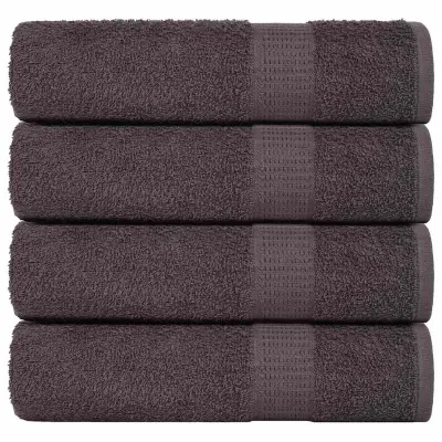 vidaXL Brisače za roke FROGN 4 kosi antracitne 50x100 cm 360 g/m²
