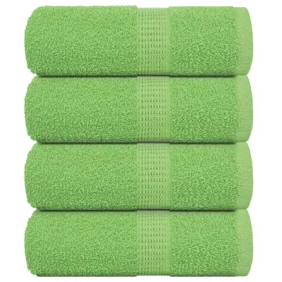 vidaXL Brisače za umivanje FROGN 4 kosi jabolčno zelene 30x30 cm 360 g/m²