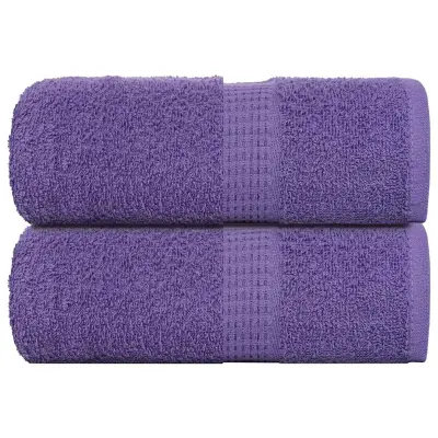 vidaXL Brisače za goste FROGN 2 kosa vijolične 30x50 cm 360 g/m²