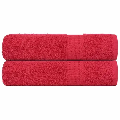vidaXL Brisače za roke FROGN 2 kosa rdeče 50x100 cm 360 g/m²