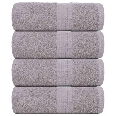 vidaXL Pralne brisače FROGN 4 kosi sive 30x30 cm 360 g/m²