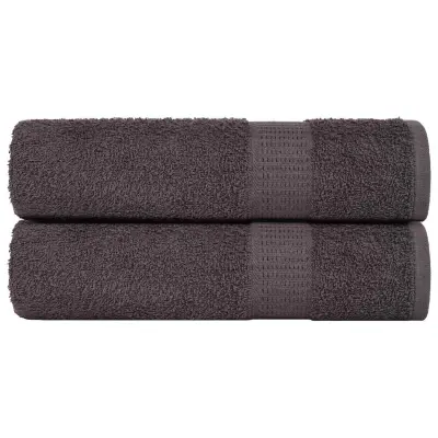 vidaXL Brisače za roke FROGN 2 kosa antracitne 50x100 cm 360 g/m²