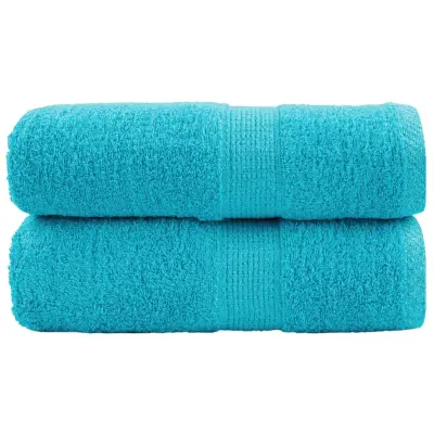 vidaXL Premium brisače za pranje SOLUND 2 kosa turkizne 30x30 cm 600 g/m²