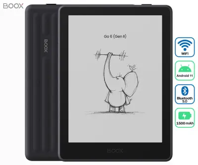 E-bralnik BOOX Go 6 Gen II 3GB+32GB, črn