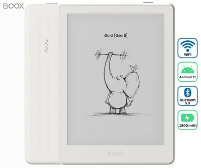 E-bralnik BOOX Go 6 Gen II, 3GB+32GB, bel