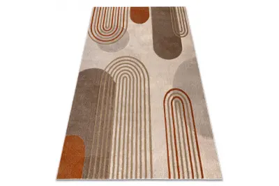 Preproga ARCANA 2162 krem / oranžna, geometrijska, moderna 80x150 cm