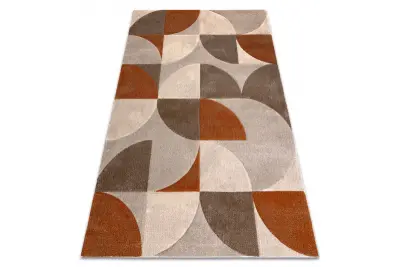 Preproga ARCANA 2232 – bež / oranžna, geometrijska, moderna 280x370 cm