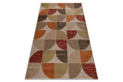 Preproga ARCANA 4673 bež / oranžna, geometrijska, moderna 180x270 cm