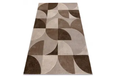 Preproga ARCANA 0822 bež / svetlo rjava, geometrijska, moderna 120x170 cm