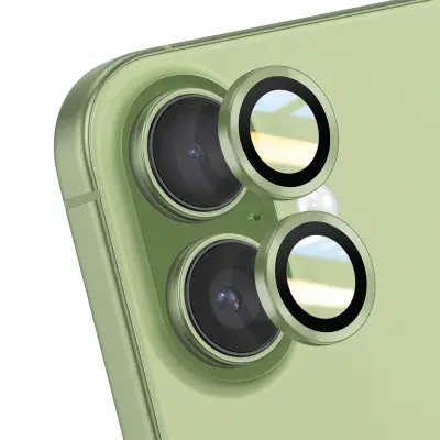 Zaščita leče kamere za iPhone 17 z ojačanim robom