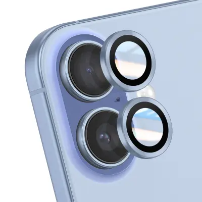 Zaščita leče kamere za iPhone 17 z ojačanim robom