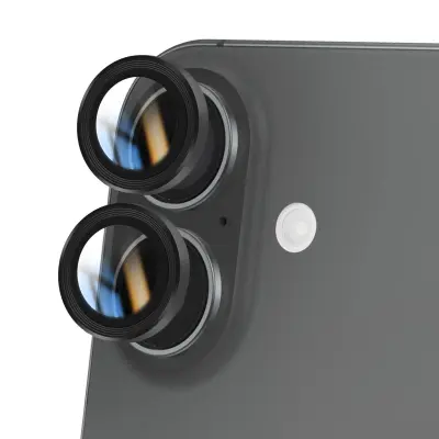 Zaščita leče kamere za iPhone 16 z ojačanim robom